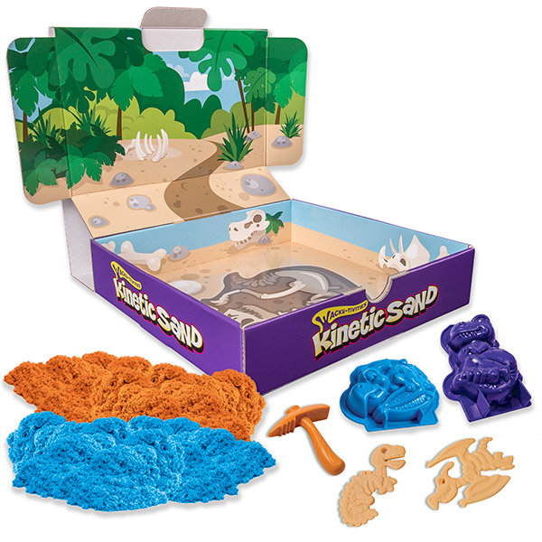 Кинетический песок для лепки из серии «Kinetic Sand» c формочками, 340 грамм